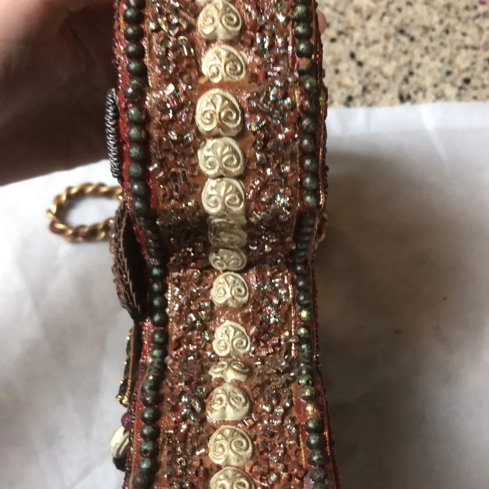 Mary Frances Vintage Collectible Elephant Box Shoulder Crossbody Bag, Rare Find